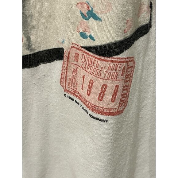Vintage Bruce Springsteen Tunnel Of Love Tour ‘88 White T Shirt Size M - Picture 3 of 9